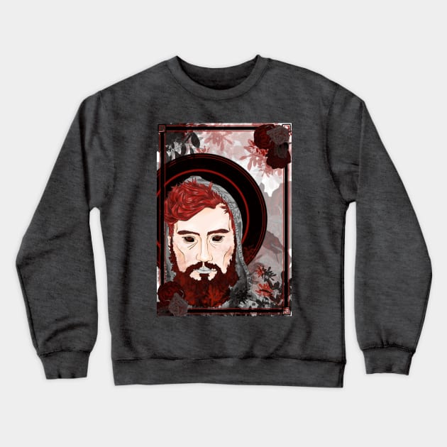 Red Sin Crewneck Sweatshirt by LostGhostBoy